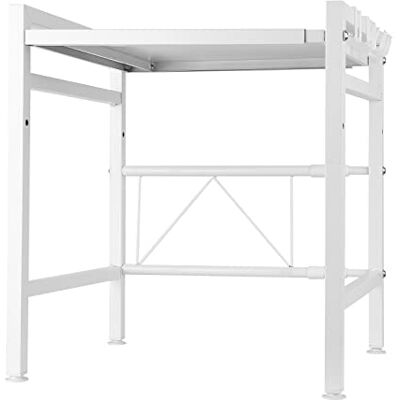 LANTUS Étagère extensible pour four à Micro ondes avec Crochets de Suspension Support à micro-ondes Organisateur de Rangement de Cuisine-40/64 * 45 * 36,5 cm-blanc LANTUS Étagère extensible pour four à Micro ondes avec Crochets de Suspension Support à micro-ondes Organisateur de Rangement de Cuisine-40/64 * 45 * 36,5 cm-blanc