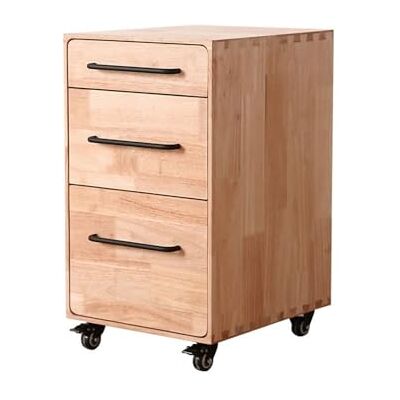 guiling-1986 Classeur Sous Table armoire de rangement en bois tiroir commode classeur disposition côté basse amovible Armoire de bureau(Natural) guiling-1986 Classeur Sous Table armoire de rangement en bois tiroir commode classeur disposition côté basse amovible Armoire de bureau(Natural)