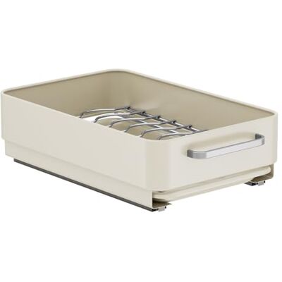 Zstar Égouttoir à vaisselle extensible 2 en 1, support de couvercle de casserole, organiseur de placard extensible avec tapis d'égouttement, étagères de rangement pour armoires de cuisine, 25 x 39 x 10 cm Zstar Égouttoir à vaisselle extensible 2 en 1, support de couvercle de casserole, organiseur de placard extensible avec tapis d'égouttement, étagères de rangement pour armoires de cuisine, 25 x 39 x 10 cm