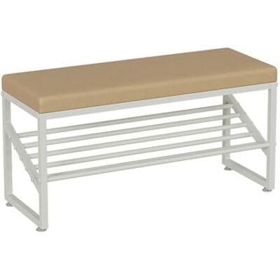 Kx9Lb8d Étagères à chaussures autoportantes Organisateur de étagère à chaussures d'entrée avec siège rembourré, banc 2 niveaux étagères rangement en métal durable et simili cuir(Light Coffee,80 * 30 * 40CM) Kx9Lb8d Étagères à chaussures autoportantes Organisateur de étagère à chaussures d'entrée avec siège rembourré, banc 2 niveaux étagères rangement en métal durable et simili cuir(Light Coffee,80 * 30 * 40CM)