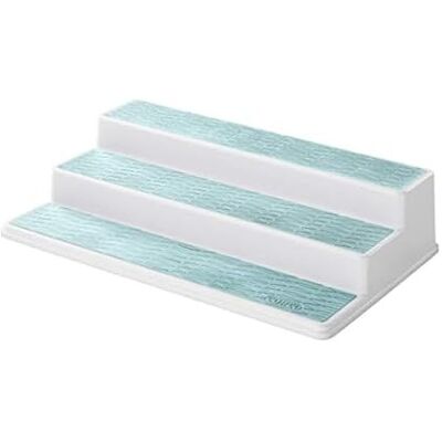 Copco Basics Organiseur de placard de cuisine à 3 niveaux, 38,1 cm, turquoise Copco Basics Organiseur de placard de cuisine à 3 niveaux, 38,1 cm, turquoise