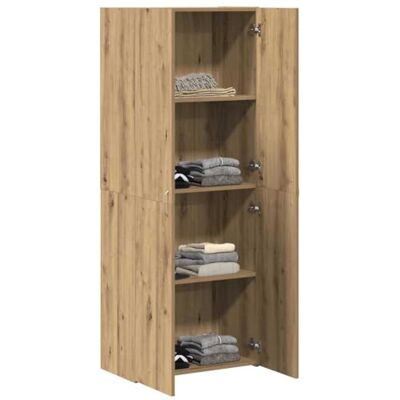 vidaXL Armoire de bureau, en chêne artisanal, 70 x 32 x 77,5 cm, en matériau dérivé du bois, moderne, solution de rangement rectangulaire, organisateur de documents robuste, unité de travail utile vidaXL Armoire de bureau, en chêne artisanal, 70 x 32 x 77,5 cm, en matériau dérivé du bois, moderne, solution de rangement rectangulaire, organisateur de documents robuste, unité de travail utile