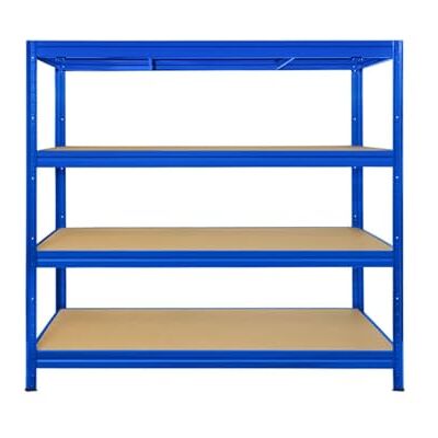 KARAT Étagères à Grande Tenue, étagère à emboîter, étagère pour Charges Lourdes, étagère en métal, étagère de Bureau Grand Choix (200 x 150 x 60 cm, Bleu) KARAT Étagères à Grande Tenue, étagère à emboîter, étagère pour Charges Lourdes, étagère en métal, étagère de Bureau Grand Choix (200 x 150 x 60 cm, Bleu)