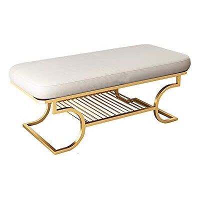 LDTTYRC Banc de Rangement à Chaussures Moderne avec Coussin Éponge Banc à Chaussures de Style Nordique Banc à Chaussures de Luxe pour Entrée, Organisateur de Rangement de Chaussures-Etagère-E (Velours LDTTYRC Banc de Rangement à Chaussures Moderne avec Coussin Éponge Banc à Chaussures de Style Nordique Banc à Chaussures de Luxe pour Entrée, Organisateur de Rangement de Chaussures-Etagère-E (Velours