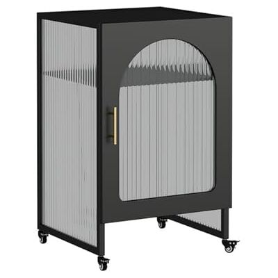 ZYYANSHOP Petite armoire Étagère de rangement for robot balayeur Armoire for balayeuse en verre amovible Buffet for ZYYANSHOP Petite armoire Étagère de rangement for robot balayeur Armoire for balayeuse en verre amovible Buffet for