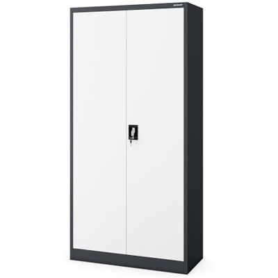 Jan Nowak Armoire de Bureau C34 Métallique Armoire à Dossiers Armoire à Outils Revêtement par Poudre Métal Verrouillable 185 cm x 90 cm x 45 cm (Anthracite-Blanc) Jan Nowak Armoire de Bureau C34 Métallique Armoire à Dossiers Armoire à Outils Revêtement par Poudre Métal Verrouillable 185 cm x 90 cm x 45 cm (Anthracite-Blanc)
