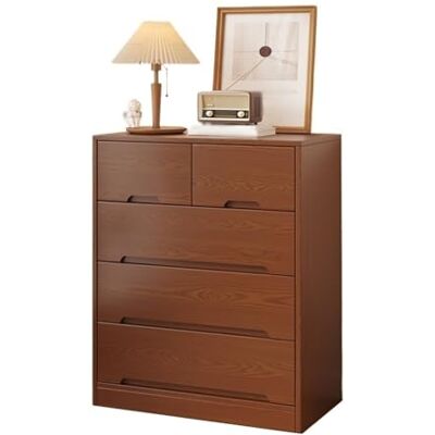 Zhaoj24-05 Commodes à tiroirs Commode de chambre à coucher avec 5 tiroirs, plateau en bois plusieurs niveaux, rangement pratique(X-Large) Zhaoj24-05 Commodes à tiroirs Commode de chambre à coucher avec 5 tiroirs, plateau en bois plusieurs niveaux, rangement pratique(X-Large)