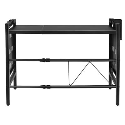 LANTUS Étagère extensible pour four à Micro ondes avec Crochets de Suspension Support à micro-ondes Organisateur de Rangement de Cuisine-42-68 * 36 * 46cm + noir LANTUS Étagère extensible pour four à Micro ondes avec Crochets de Suspension Support à micro-ondes Organisateur de Rangement de Cuisine-42-68 * 36 * 46cm + noir