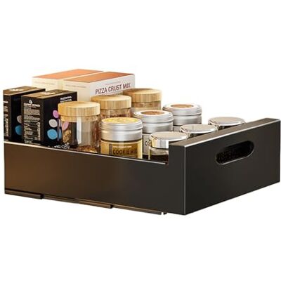 Zstar Tiroir télescopique extensible Organiseur de cuisine (25 x 43 x 9 cm (l x P x H) Organisateur d'armoire, étagères de rangement pour armoires de cuisine, pantry, organisation sous l'évier, pas de Zstar Tiroir télescopique extensible Organiseur de cuisine (25 x 43 x 9 cm (l x P x H) Organisateur d'armoire, étagères de rangement pour armoires de cuisine, pantry, organisation sous l'évier, pas de