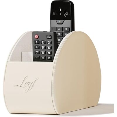 LEYF Support de télécommande Élégant organiseur TV en cuir synthétique de qualité supérieure avec plusieurs compartiments pour télécommandes, clés, smartphones et plus encore Solution de rangement LEYF Support de télécommande Élégant organiseur TV en cuir synthétique de qualité supérieure avec plusieurs compartiments pour télécommandes, clés, smartphones et plus encore Solution de rangement