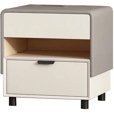 GAONUNUL Table de nuit, tables de chevet avec tiroirs de rangement, table de nuit moderne, jolie table de nuit, petite commode en bois pour chambre à coucher, petits espaces (gris, 40 x 40 x 53 cm) GAONUNUL Table de nuit, tables de chevet avec tiroirs de rangement, table de nuit moderne, jolie table de nuit, petite commode en bois pour chambre à coucher, petits espaces (gris, 40 x 40 x 53 cm)