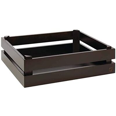 APS Superbox Boîte en bois, caisse à vin, boîte de buffet, boîte de rangement, caisse de meubles, 35 x 29 cm, hauteur : 10,5 cm, compatible avec GN 1/2 APS Superbox Boîte en bois, caisse à vin, boîte de buffet, boîte de rangement, caisse de meubles, 35 x 29 cm, hauteur : 10,5 cm, compatible avec GN 1/2