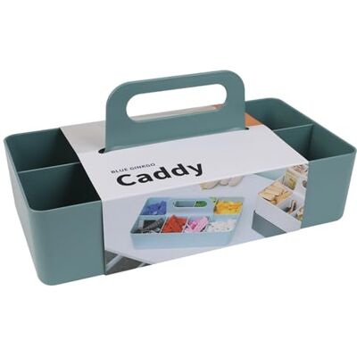 BLUE GINKGO Caddy Panier organiseur multifonction et empilable, en plastique, avec poignée Pour bureau, maquillage, dortoir, art, salle de classe (fabriqué en Corée) Vert BLUE GINKGO Caddy Panier organiseur multifonction et empilable, en plastique, avec poignée Pour bureau, maquillage, dortoir, art, salle de classe (fabriqué en Corée) Vert