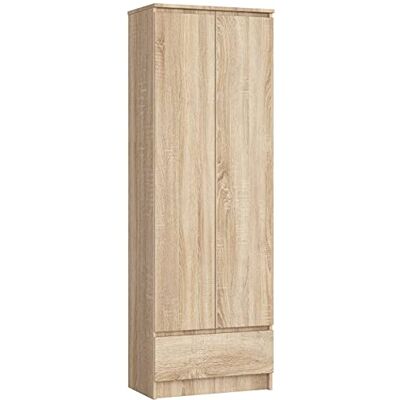 AKORD Bibliothèque de Bureau Rangement CLP 60 cm 1 Tiroir et 2 Portes Meuble Support pour Documents Livres pour Meuble de Chambre Panneau Stratifié 16mm Couleur Chêne Sonoma AKORD Bibliothèque de Bureau Rangement CLP 60 cm 1 Tiroir et 2 Portes Meuble Support pour Documents Livres pour Meuble de Chambre Panneau Stratifié 16mm Couleur Chêne Sonoma