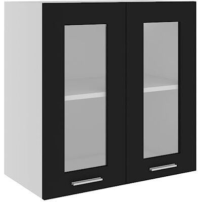 vidaXL Vitrine suspendue "Lyon" Noir 60 x 31 x 60 cm Bois d'ingénierie vidaXL Vitrine suspendue "Lyon" Noir 60 x 31 x 60 cm Bois d'ingénierie