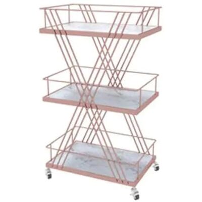 mjyyyds188 chariot de stockage Chariot Mobile, support de rangement avec roue, panier en l, chariots multicouches, meubles cuisine Organisateur d'étagères(Gold) mjyyyds188 chariot de stockage Chariot Mobile, support de rangement avec roue, panier en l, chariots multicouches, meubles cuisine Organisateur d'étagères(Gold)