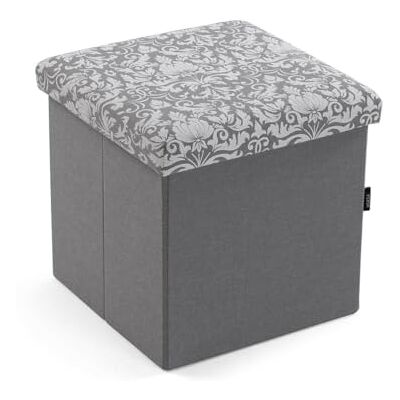Versa Coffre amovible Damas Bois MDF 38 x 37,5 x 38 cm Versa Coffre amovible Damas Bois MDF 38 x 37,5 x 38 cm