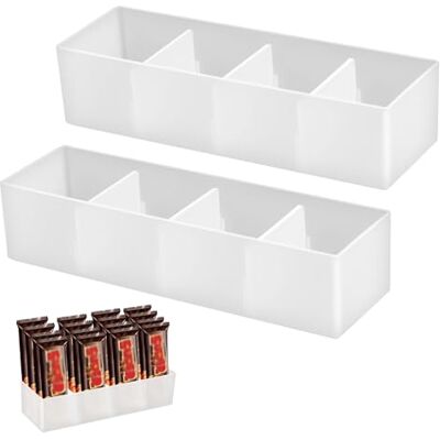 duozoanz Petit Panier Rangement Cuisine Lot de 2 Panier Rangement Plastique Organisateur Epices Boites Rangement avec Séparation Amovible pour Tiroir Frigo Placard duozoanz Petit Panier Rangement Cuisine Lot de 2 Panier Rangement Plastique Organisateur Epices Boites Rangement avec Séparation Amovible pour Tiroir Frigo Placard