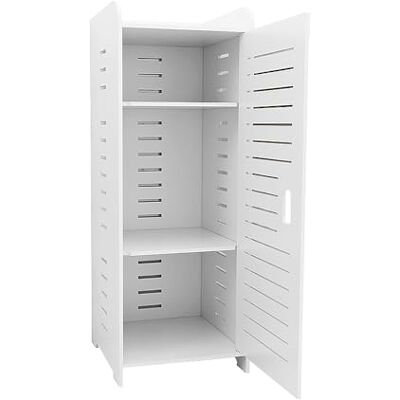 homewell Armoires de salle de bain, unités de rangement de salle de bain avec étagère de rangement ouverte, armoire de toilette, meuble de salle de bain autoportant, étroit, 30 x 30 x 80 cm homewell Armoires de salle de bain, unités de rangement de salle de bain avec étagère de rangement ouverte, armoire de toilette, meuble de salle de bain autoportant, étroit, 30 x 30 x 80 cm