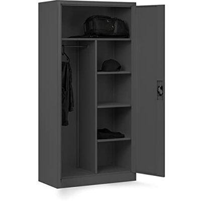 Jan Nowak Armoire de Bureau C34 Métallique Armoire à Dossiers Armoire à Outils Revêtement par poudre Métal Verrouillable 185 cm x 90 cm x 45 cm (HxLxP) (Anthracite) Jan Nowak Armoire de Bureau C34 Métallique Armoire à Dossiers Armoire à Outils Revêtement par poudre Métal Verrouillable 185 cm x 90 cm x 45 cm (HxLxP) (Anthracite)