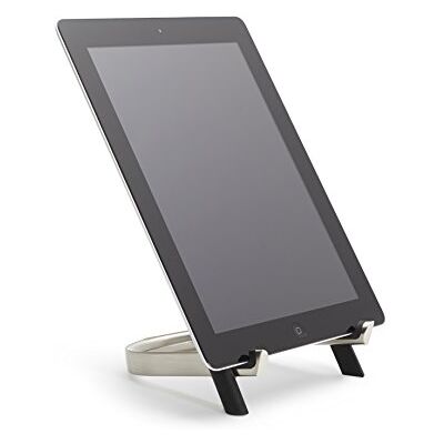 Umbra Udock. Lutrin Porte tablette en métal nickel et noir. Dimension 13.3x15.9x1.9cm replié. Umbra Udock. Lutrin Porte tablette en métal nickel et noir. Dimension 13.3x15.9x1.9cm replié.