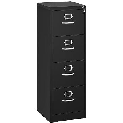 YITAHOME Armoire de classement à 4 tiroirs, verrouillable pour format lettre/légal/A4, tiroirs de rangement anti-basculement avec fente pour carte pour queue de billard pour bureau à domicile, noir, YITAHOME Armoire de classement à 4 tiroirs, verrouillable pour format lettre/légal/A4, tiroirs de rangement anti-basculement avec fente pour carte pour queue de billard pour bureau à domicile, noir,