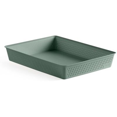 TATAY Organisateur de Tiroir A4 Bohol, Recyclé sans BPA, 26,5 x 35 x 5,5 cm Organisateur Tiroir A4 Bohol Paniers de Rangement Recyclé sans BPA 26,5 x 35 x 5,5 cm Finition de Couleur, Vert TATAY Organisateur de Tiroir A4 Bohol, Recyclé sans BPA, 26,5 x 35 x 5,5 cm Organisateur Tiroir A4 Bohol Paniers de Rangement Recyclé sans BPA 26,5 x 35 x 5,5 cm Finition de Couleur, Vert