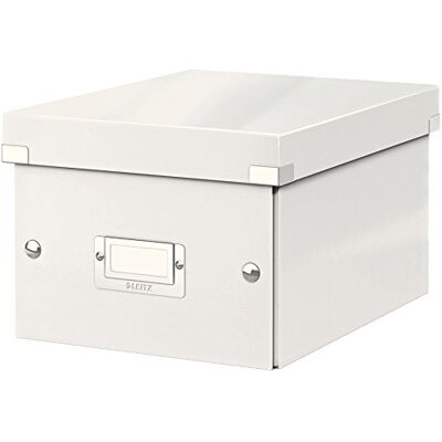 Leitz Boîte de Rangement A5, Click & Store, 60430001 Petit, Blanc Leitz Boîte de Rangement A5, Click & Store, 60430001 Petit, Blanc