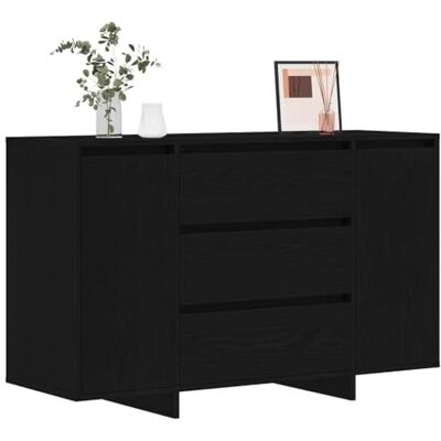 vidaXL Buffet Chêne noir 120 x 41 x 75 cm Bois d'ingénierie, Buffet moderne et stylé, unité de rangement, durable, pratique pour organiser votre salon vidaXL Buffet Chêne noir 120 x 41 x 75 cm Bois d'ingénierie, Buffet moderne et stylé, unité de rangement, durable, pratique pour organiser votre salon