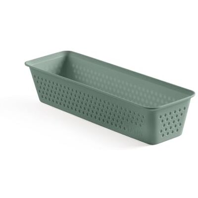 TATAY Organisateur de Tiroir Slim Bohol, Design Minimaliste Fonctionnel Organisateur Tiroir Slim Bohol Paniers de Rangement Recyclé sans BPA 8,5 x 26 x 5,5 cm Usage Quotidien, Vert TATAY Organisateur de Tiroir Slim Bohol, Design Minimaliste Fonctionnel Organisateur Tiroir Slim Bohol Paniers de Rangement Recyclé sans BPA 8,5 x 26 x 5,5 cm Usage Quotidien, Vert