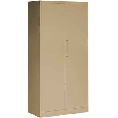 Jan Nowak Armoire de Bureau C34 Métallique Armoire à Dossiers Armoire à Outils Revêtement par poudre Métal Verrouillable 185 cm x 90 cm x 45 cm (HxLxP) (Beige) Jan Nowak Armoire de Bureau C34 Métallique Armoire à Dossiers Armoire à Outils Revêtement par poudre Métal Verrouillable 185 cm x 90 cm x 45 cm (HxLxP) (Beige)