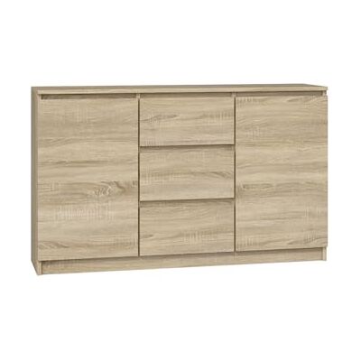 VBChome Commode avec 2 portes et 3 tiroirs 120 x 40 x 75 cm En chêne Sonoma Sans poignée Multifonction Pour couloir, chambre à coucher, salon, chambre d'enfant, moderne, chêne Sonoma VBChome Commode avec 2 portes et 3 tiroirs 120 x 40 x 75 cm En chêne Sonoma Sans poignée Multifonction Pour couloir, chambre à coucher, salon, chambre d'enfant, moderne, chêne Sonoma