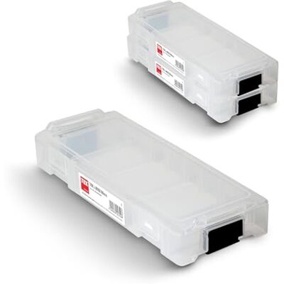 TOX Coffret L-BOXX Micro en kit, empilable et encliquetable avec le système L-BOXX, divisible en 8 compartiments, rangement pour chevilles et vis, transparent, kit de 3 pièces, 094909144 TOX Coffret L-BOXX Micro en kit, empilable et encliquetable avec le système L-BOXX, divisible en 8 compartiments, rangement pour chevilles et vis, transparent, kit de 3 pièces, 094909144