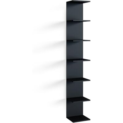 Vicco Etagère "Paolo", Noir, 30x190cm, pouvant être monté pour le rangement de livres et d’objets de décoration Vicco Etagère "Paolo", Noir, 30x190cm, pouvant être monté pour le rangement de livres et d’objets de décoration
