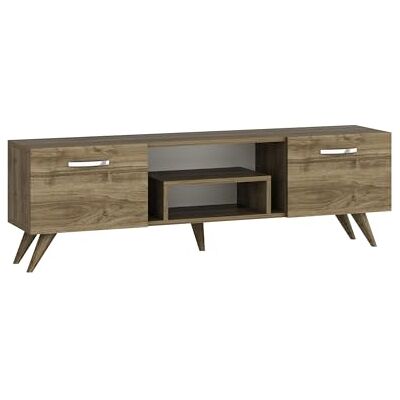 Hanah Home Lorenzo Meuble TV - Noyer - 150cm Hanah Home Lorenzo Meuble TV - Noyer - 150cm
