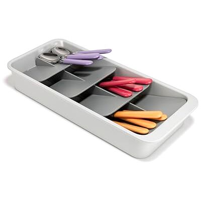 Joseph Joseph DrawerStore Range-Couverts de Tiroir, Rangement Compact, Démontable, Plastique Recyclé, Grand Joseph Joseph DrawerStore Range-Couverts de Tiroir, Rangement Compact, Démontable, Plastique Recyclé, Grand
