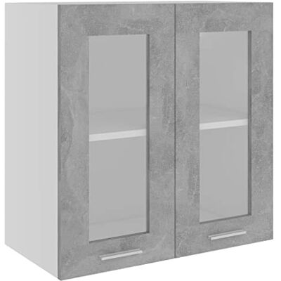 vidaXL Vitrine suspendue "Lyon" Gris béton 60 x 31 x 60 cm Bois vidaXL Vitrine suspendue "Lyon" Gris béton 60 x 31 x 60 cm Bois