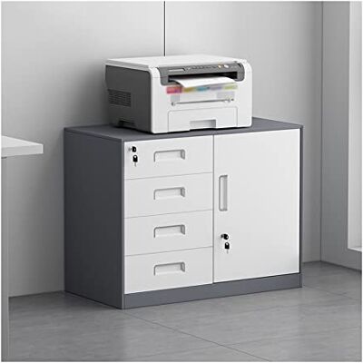 WYYDHGBF Classeur à 4 tiroirs avec serrure, entièrement assemblé, armoire de classement verticale, armoire de classement pour imprimante, armoire de classement en acier adaptée pour la maison et le WYYDHGBF Classeur à 4 tiroirs avec serrure, entièrement assemblé, armoire de classement verticale, armoire de classement pour imprimante, armoire de classement en acier adaptée pour la maison et le