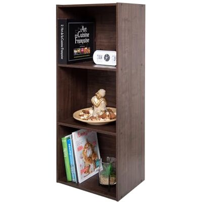 Iris Ohyama , Meuble, 3 Etagères de rangement bureau, Bibliothèque, Stable, Grande capacité, Multifonctionnel, Solide, Chambre, Salon Office Basic Rack CX-3FN Marron Iris Ohyama , Meuble, 3 Etagères de rangement bureau, Bibliothèque, Stable, Grande capacité, Multifonctionnel, Solide, Chambre, Salon Office Basic Rack CX-3FN Marron