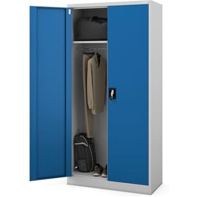 Jan Nowak Armoire de Bureau C34 Métallique Armoire à Dossiers Armoire à Outils Revêtement par Poudre Métal Verrouillable 185 cm x 90 cm x 45 cm (Gris clair-Bleu) Jan Nowak Armoire de Bureau C34 Métallique Armoire à Dossiers Armoire à Outils Revêtement par Poudre Métal Verrouillable 185 cm x 90 cm x 45 cm (Gris clair-Bleu)