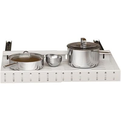 Zstar Tiroir télescopique, organiseur de cuisine, extensible (30 à 50 cm), avec colle, pour cuisine, garde-manger, salle de bain, blanc Zstar Tiroir télescopique, organiseur de cuisine, extensible (30 à 50 cm), avec colle, pour cuisine, garde-manger, salle de bain, blanc