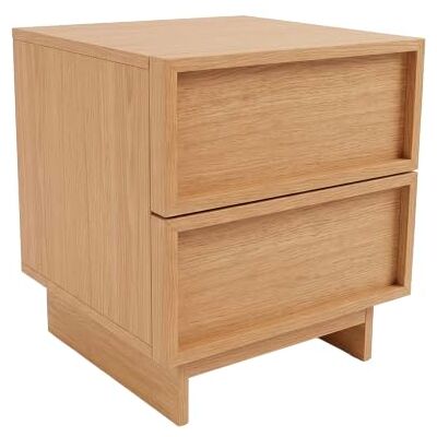 Box and Beyond Table de Chevet 40 x 38,5 x 45 cm Effet Bois Clair Placard Table de Nuit, Table d'Appoint Chambre Style Moderne Box and Beyond Table de Chevet 40 x 38,5 x 45 cm Effet Bois Clair Placard Table de Nuit, Table d'Appoint Chambre Style Moderne