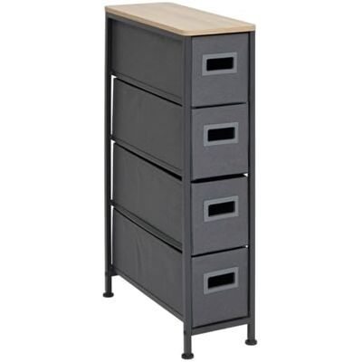 5 five simply smart 5five Rangement 4 Tiroirs Tissa Gris Anthracite en Tissu Avec 4 Paniers Planche Supérieure en Bois Pieds Ajustables Dressing, Chambre 5 five simply smart 5five Rangement 4 Tiroirs Tissa Gris Anthracite en Tissu Avec 4 Paniers Planche Supérieure en Bois Pieds Ajustables Dressing, Chambre