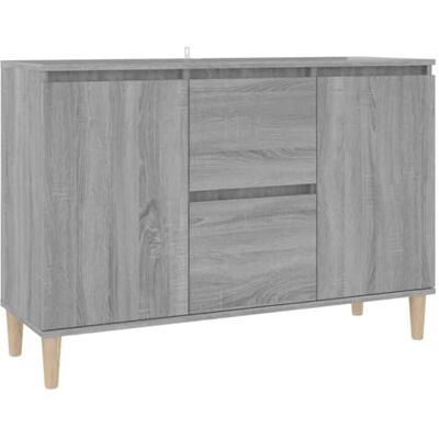 vidaXL Buffet, Armoire de Rangement, Meuble de Rangement, Armoire Latérale Salle de Séjour Salon Intérieur, Sonoma Gris Bois d'Ingénierie vidaXL Buffet, Armoire de Rangement, Meuble de Rangement, Armoire Latérale Salle de Séjour Salon Intérieur, Sonoma Gris Bois d'Ingénierie