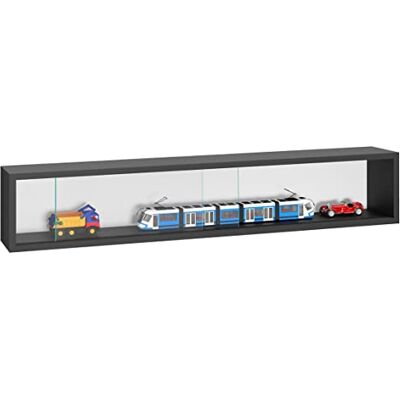 VDD Vitrine murale suspendue debout portes coulissantes 95 x 18 x 12 cm VDD Vitrine murale suspendue debout portes coulissantes 95 x 18 x 12 cm