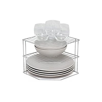simplywire Range-assiettes à 3 niveaux Organisateur de placard de cuisine Chrome simplywire Range-assiettes à 3 niveaux Organisateur de placard de cuisine Chrome