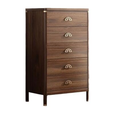 ZZlei2yu-12 Tiroirs organisateurs Commode de ferme à 5 tiroirs, poitrine avec poignées en métal, rangement organisateur bois for salon, entrée ZZlei2yu-12 Tiroirs organisateurs Commode de ferme à 5 tiroirs, poitrine avec poignées en métal, rangement organisateur bois for salon, entrée