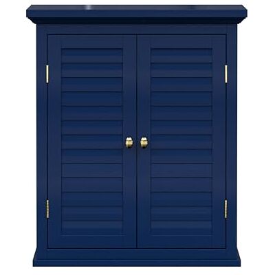 Teamson Home - Placard Murale Bleu Marine Style Persienne Teamson Home - Placard Murale Bleu Marine Style Persienne
