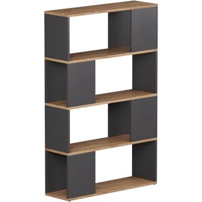 Vicco Séparation de pièce "Eneos", Anthracite/chêne doré, 80x124.5cm utilisable comme étagère autoportante pour une division flexible de l’espace Vicco Séparation de pièce "Eneos", Anthracite/chêne doré, 80x124.5cm utilisable comme étagère autoportante pour une division flexible de l’espace