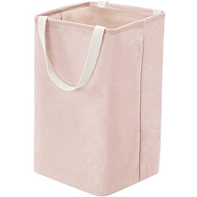 Amazon Basics Panier de rangement rectangulaire en tissu, grand cube, vieux rose Amazon Basics Panier de rangement rectangulaire en tissu, grand cube, vieux rose